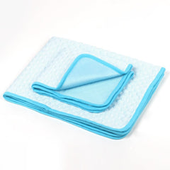 Cooling Mat Pad for Dogs Ice Silk Mat Dog Cooling Pad Summer Keep Your Pet Cool Pet Cool Mats for Dog and Cat Use in Crate Kennel Sofa Bed(S/50X40CM) wthin 5kg Pet, Blue