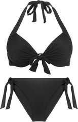 Women's Two Piece Bikini Sets Push Up Halter Bikini Bathing Suit Adjustable 2 Piece Swimsuit