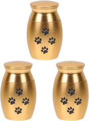 Zerodeko 3pcs Creative Stainless Steel Pet Urn for Ashes Memorial Container Elegant and Cats for Commemorating Beloved Pets Finish