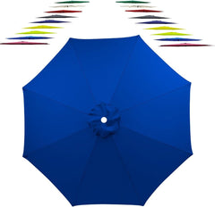 Patio Umbrella Replacement Canopy 6.5ft/7.5ft/9ft/10ft Outdoor Patio Umbrella Replacement Cover, 6 Rib 8 Rib Parasol Replacement Cloth for Garden Yard Deck