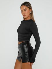 AUTOMET 3 Pack Womens Long Sleeve T Shirts Fall Fashion Basic Going Out Crop Tops Slim Fitted Winter Clothes 2025