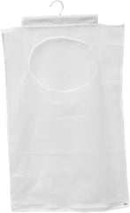Sturdy Polyester Laundry Hamper Bag White Large Capacity Door Hanger Organizer for Dorm Bedroom Bathroom
