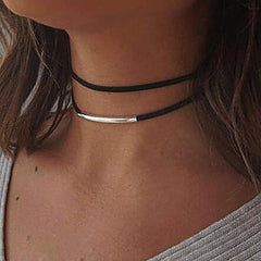 Boho Western Suede Choker Necklace for Women Long Wrap Jewelry for Country Concerts Nashville Outfits