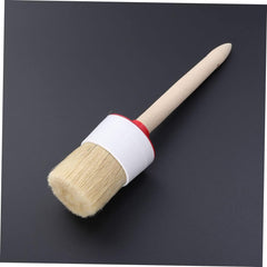 Alasum Oil Painting Brush BBQ Brush Bristle Cleaning for Grill Round Bristle Chalk Ergonomic Wooden Handle