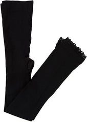 Jefferies Socks daisy footless tight 8-10y black