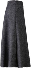 Choies Women's High Waist A-line Flared Long Skirt Winter Fall Midi Skirt