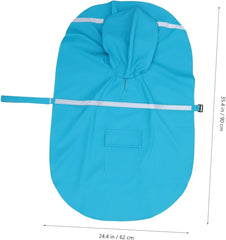 Dog Raincoat Reflective Hooded Poncho for Dogs Lightweight and Portable for Outdoor Activities Like Hiking and