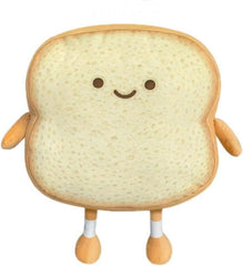 Toast Bread Pillow, Funny Bread Shape Plush Toy Pillow,Facial Expression Soft Toast Sofa Pillow, for Kids Adults Gift Home Bed Room Decor