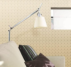 CONCORD WALLCOVERINGS ™ One-Seven-Five, Lavish Futuristic Harmonious Light Brown Wallpaper Sample