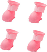 4pcs Dog Rain Shoes Slip-Resistant Outdoor Boots for Dogs and Lightweight for Rainy and Snowy Days Breathable Design