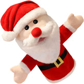 HEMOTON Adorable Santa Finger Puppet Soft Plush Christmas Hand Puppet for Interactive Parent Plaything Premium PP Cotton Creative Role Play Accessory for Holiday Fun