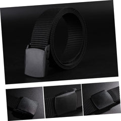 Mens Canvas Web Belt Nylon Belt Stretch for Men Style Airport-friendly Buckle