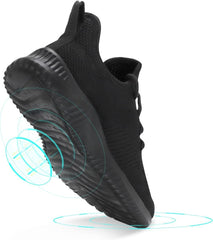 Flysocks Mens Slip On Sneakers Non Slip Work Shoes Lightweight Mesh for Casual Tennis Running Walking Shoes