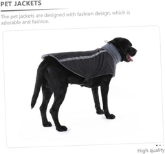 Puppy Raincoat Dog Jacket Reflective Multi Function One Piece Suit for Dogs Comfortable Material Easy to Wear and Remove for Winter Weather