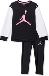 Jordan Girl's Holiday Shine Leggings Set (Toddler/Little Kids) Black 5 Little Kids