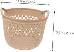 1pc Large Portable Laundry Basket Hollow Design for Excellent Airflow for Home Dorm Bedroom and Bathroom Storage Lightweight and Reusable Light Large