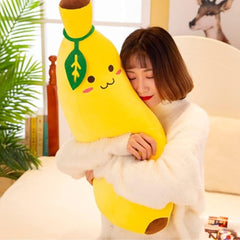 48cm/18.8 Banana Plush Stuffed Animal Toys, Cute Soft Comfortable Hugging Pillow Birthday Gifts for Kids