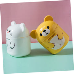 VICASKY Desk Trash Can PP Material Cute Kawaii Desktop Waste Bin Small Basket for Bedroom Office Living Tabletop Use