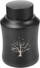 YARNOW Pet Urn for Ashes Stainless Steel Memorial Casket for Dogs and Cats Elegant Keepsake Design Small Preserves Cherished Memories