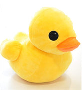 VIDOSCLA Yellow Duck Stuffed Plush Pillow Animal Dolls Super Soft Huggable Toy Gift for Children