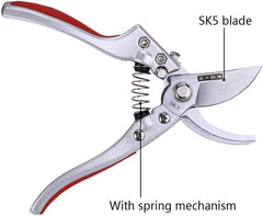 Pruning Shear, Hand Loppers SK5 Carbon Tool Steel Blade Heavy Duty Pruners Scissors Branch Cutter Tree Trimmer for Garden