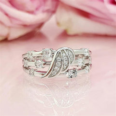 Womens Wedding Rings for Fashion Ring Personality Womens Zircon Ring Jewelry Beautiful design