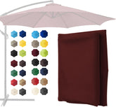 Patio Umbrella 6.5/8.8/9.8ft Replacement Canopy, Outdoor Table Market Yard Patio Umbrellas Canopy Replacement Covers, Replacement Sunshade Cloth