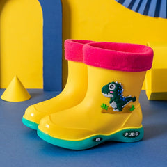 Boots Big Kids New Kids Girls Cartoon Children's Rain Boots Non Slip Children Water Shoes Classic Girl Boots
