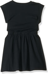 BHCraftss Girl's Cotton A-Line Knee-Length Casual Dress 2-3 Years Black