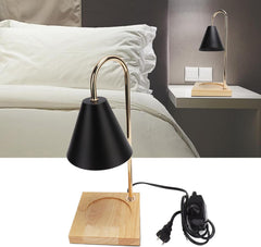 Candle Wax Melting Lamp, Multi Functional Dimmable Modern Smokeless Warm Ambience Candle Warmer Lamp Decorative for Living Room for Office (US Plug 110V)