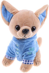 Stuffed Dog Puppy Toy Plush Toy Soft Doll Stuffed Animal Pillow Birthday Gift Present Cute Dog Ornaments Decoration Handicraft House Desktop Decoration Prop, 17cm/6.7"