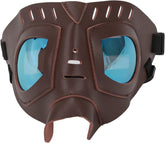 Pet Sunglasses Dog Goggles Reflective Lenses Adjustable Button Pu Leather for Puppy Outdoor Activities