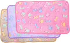 SUPVOX Warm Fleece Pet Blanket Washable Dog Blanket Puppy Pad Nonslip Backing for Pet Beds