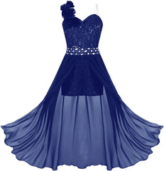 Kids Girls Sleeveless Floral Lace Shiny Rhinestones Birthday Party Maxi Dress Pageant Dancing Romper Gowns