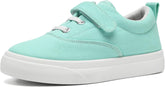 rosyclo Canvas Sneakers for Boys and Girls, Toddler Kids Walking Shoes Lightweight Breathable Non-Slip Soft Adjustable Strap Baby Boy Girl Outdoor Casual Tennis Shoe for Little Big Kid
