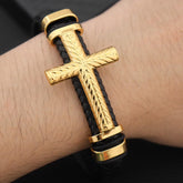 Gold Cuff Bracelet for Women Elegant Open Design Adjustable Jewelry Gift