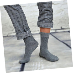 5pairs Long Men's Socks Cotton Wicking Crew Socks Comfortable Stretchy Cool No-slip Bottom