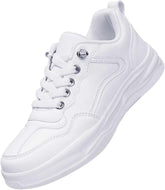 Unisex-Child Leather Lightweight Breathable Soft Soled Athletic Running Sneakers for Kids Shoes for Boys Girls