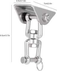 Rotatable Swing Hanger Hook, 304 Stainless Steel Fixed Plate Buckle for Yoga Hammock Chair Sandbag