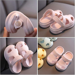 1 Pair Kids Soft Beach Shoes Anti- slip Summer Slippers Kids Flats Sandals