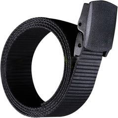 BESTYASH Men Casual Canvas Belt with Automatic Buckle Lightweight Web Belt for Everyday Use Durable Breathable Nylon Airport Friendly Design Black