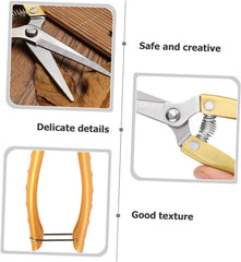 POPETPOP 2pcs Garden Pruning Shears Herb Scissors Flower Cutters Hand Tools for Gardening