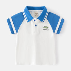 Kids Toddler Shirt Cartoon Prints Short Sleeve Button Shacket Boys Girls Shirt Tops Outwear Long Sleeve Tee