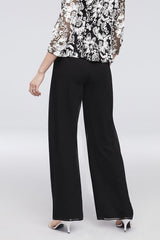 Alex Evenings Women's Straight Leg Dress Pant for Mother of The Bride, Elegant Party Outfit (Petite and Regular Sizes)