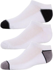 MeMoi Unisex Kids No Show Sport Ankle Socks 3 Pack