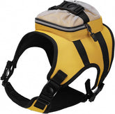 Dog Harness Backpack Vest Adjustable Training Vest Pet Strong Training Walking Swimming Hiking Backpack