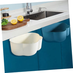 PRETYZOOM 3pcs Hanging Kitchen Trash Can Set Under Sink Waste Bin Creative Pattern Design Space-Saving Garbage Container for Home Use