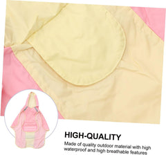 BESPORTBLE 1pc Pet Raincoat Reflective Strips for Medium and Large Dogs Lightweight and Breathable Cloak for Outdoor Use for Rainy Weather