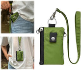 Minimalist RFID Blocking Small Wallet with Id Window,Waterresistant Zip Id Case Wallet with Lanyard Keychain,Small Slim Thin Compact Credit Card Fully Functional Wallet