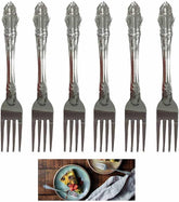6 Pc Heavy Duty Dinner Forks Stainless Steel Table Flatware Set Utensils